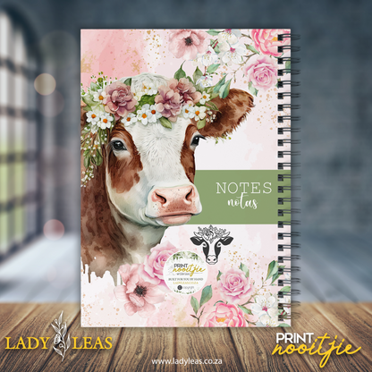 FLORAL CALF NOTEBOOK